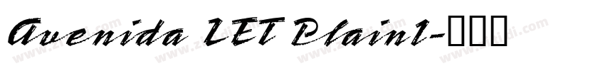 Avenida LET Plain1字体转换